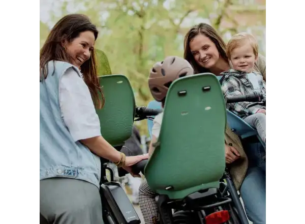 Urban Iki Ta-ke hinterer Fahrradsitz für MIK Gepäckträger Icho Green/Bincho Black