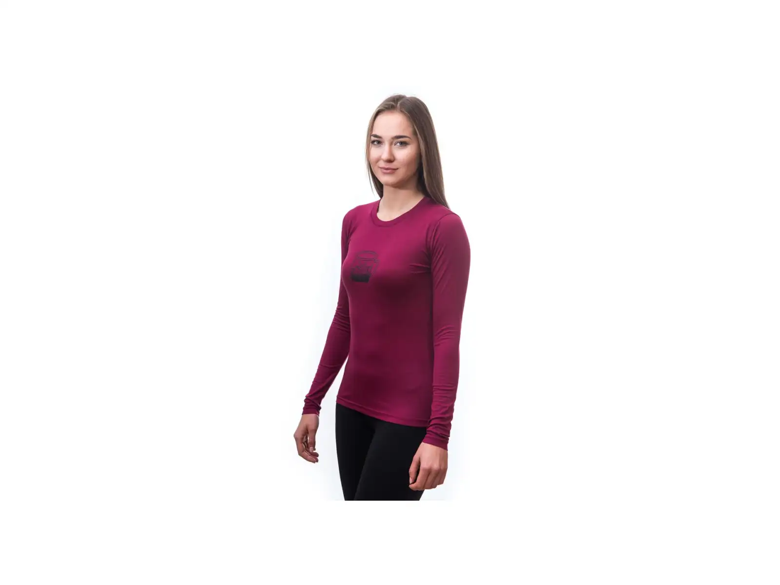 Sensor Merino Active Pt Mug Damen-Shirt Langarm Lilla