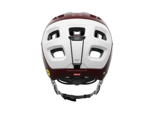 POC Tectal Race MIPS Helm Garnet Red/Hydrogen White Matt
