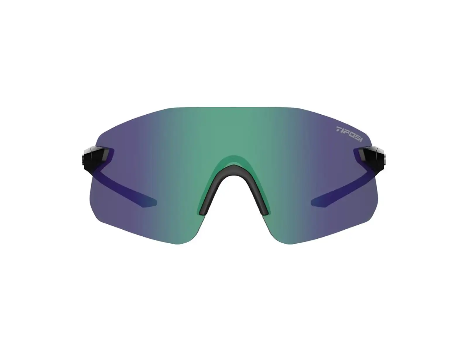 Tifosi Vogel SL Sportbrille Gloss Black/Smoke Green Mirror