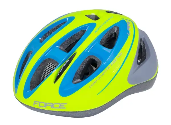 Force Lark Kinderhelm in Neonblau/Emerald