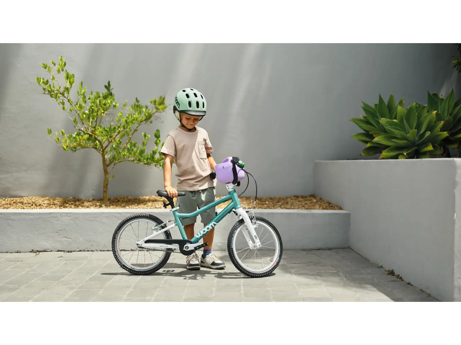 Woom GO 3 Automagic Kinderfahrrad 16" Metallic Turquoise