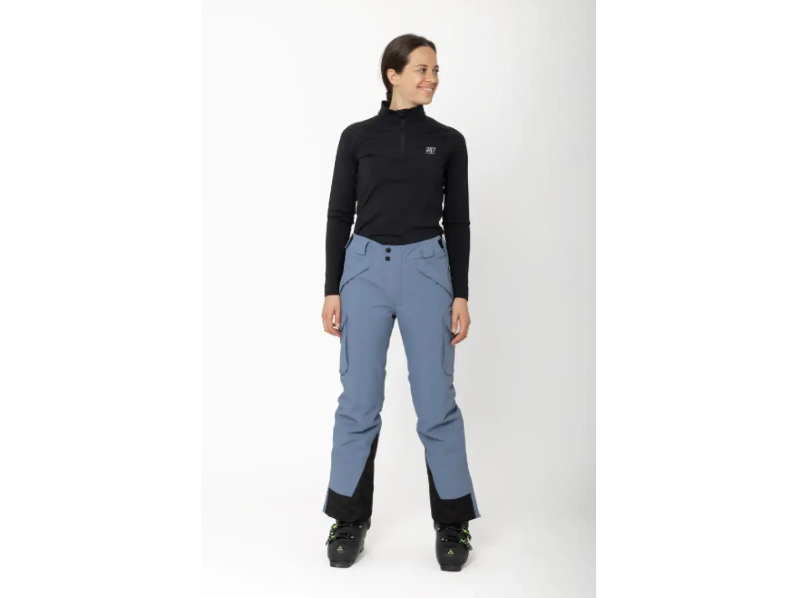 2117 of Sweden Krasse Damen Skihose Dusty Blue