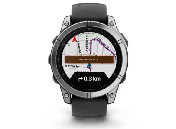 Garmin fenix E - 47 mm AMOLED Smartwatch aus Edelstahl