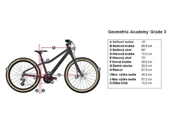 Academy Grade 3 Kinderfahrrad 16" rot