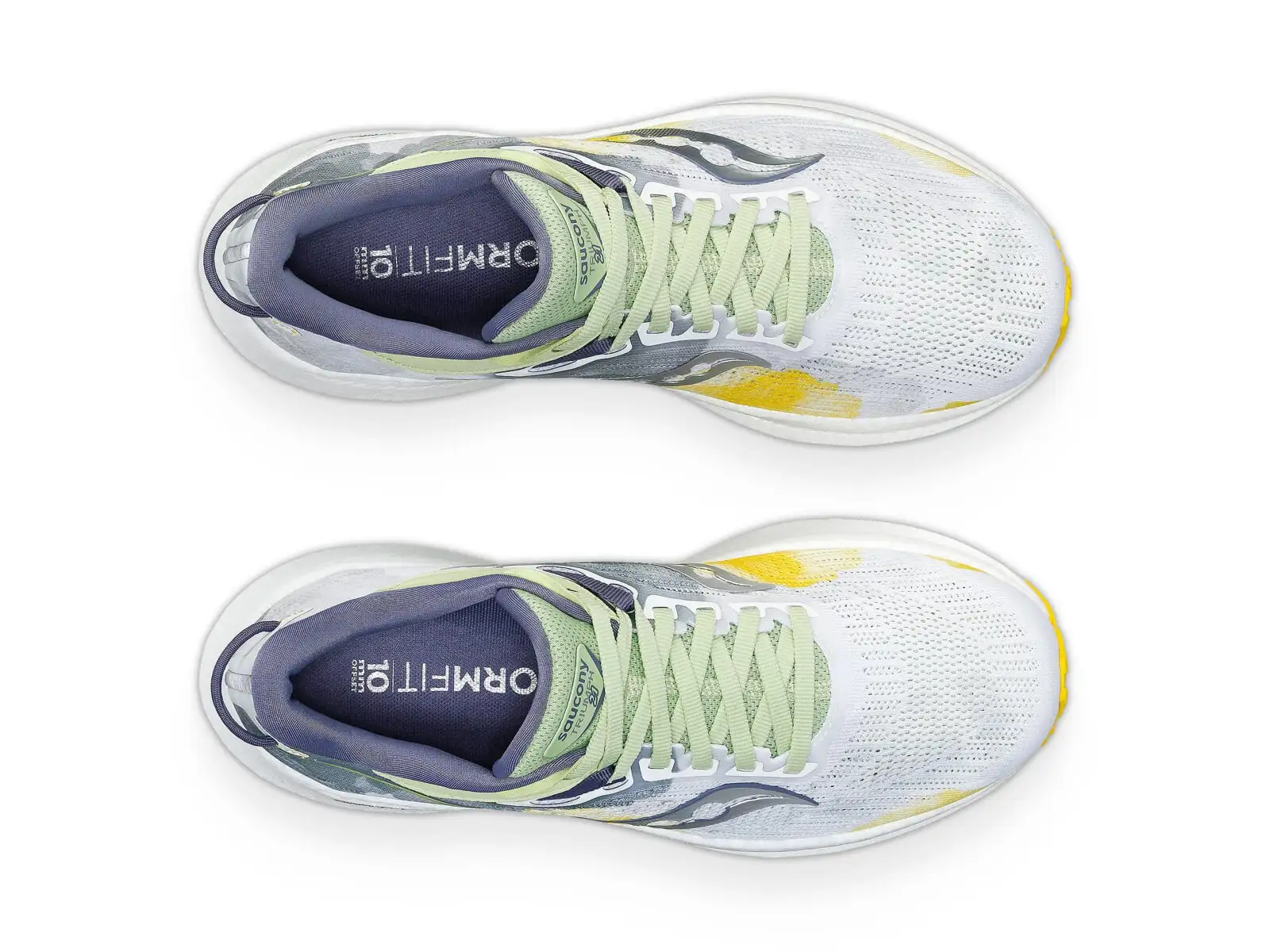 Saucony Triumph 21 Damen-Laufschuhe Weiß/Farn