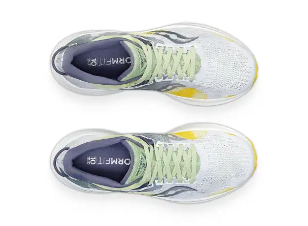 Saucony Triumph 21 Damen-Laufschuhe Weiß/Farn
