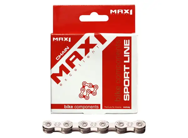 MAX1 Kette 10-fach, 116 Glieder, Silber.