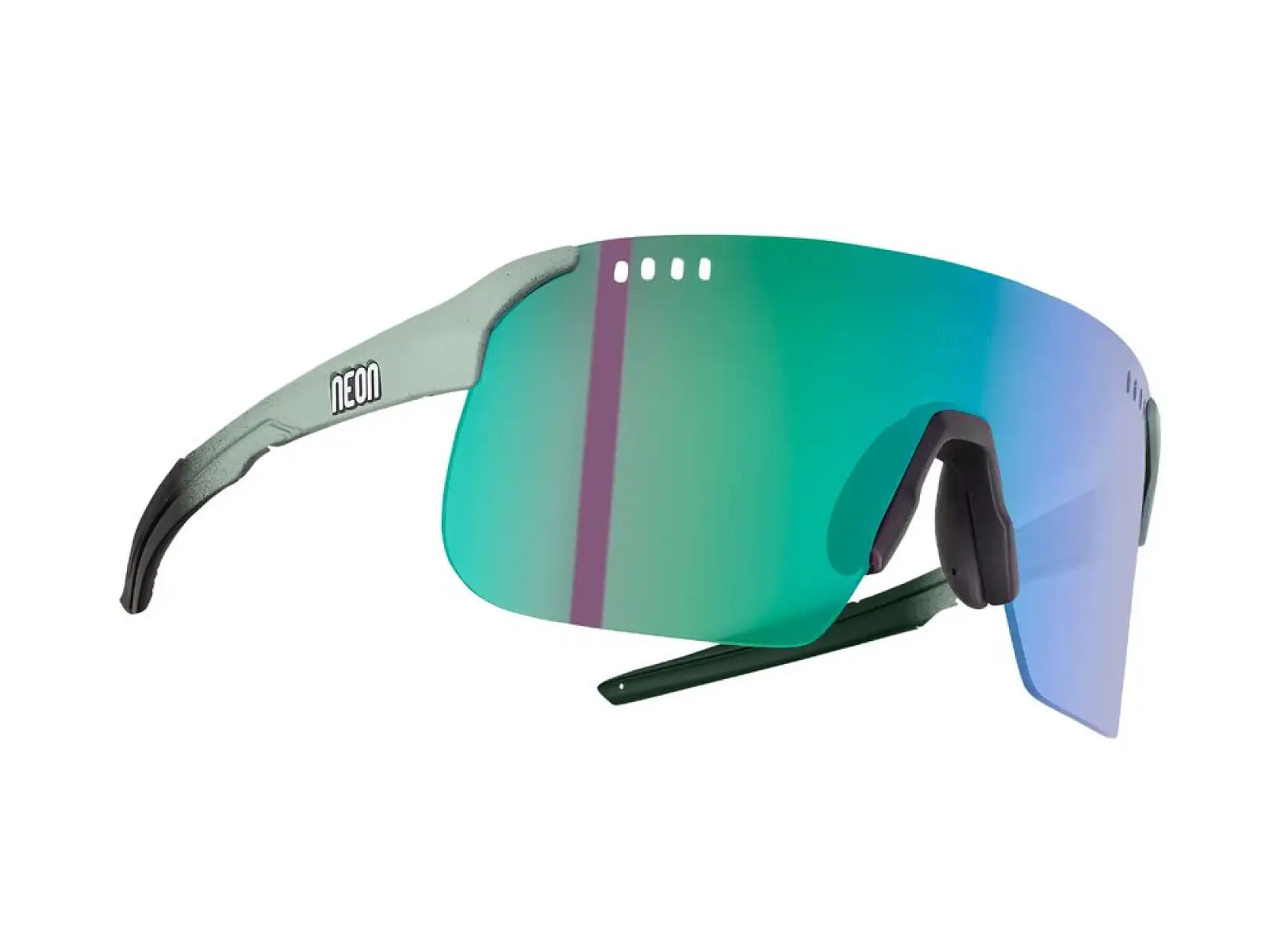 Neon Sky 2.0 Air Brille Salvia Black Mat/Mirror Green