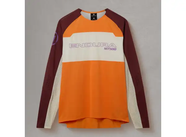 Endura Mt500 Burner Lite L/S Herren-Trikot langer Ärmel Endura orange