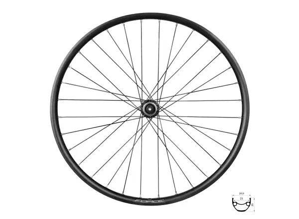 Force XC Disc 559x23 vorderes eingespeichtes Rad HBM475 36 Löcher