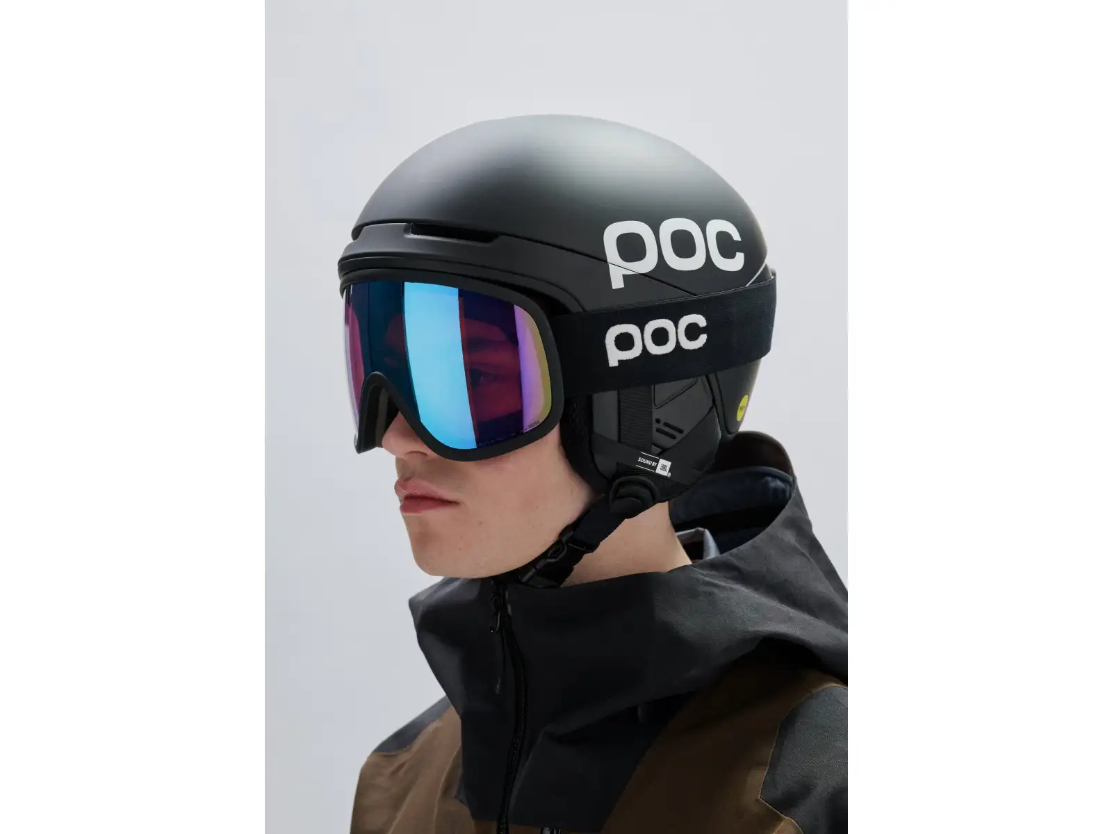POC Obex Contour Communication Skihelm Sylvanite Grey Matt/Uranium Black Matt