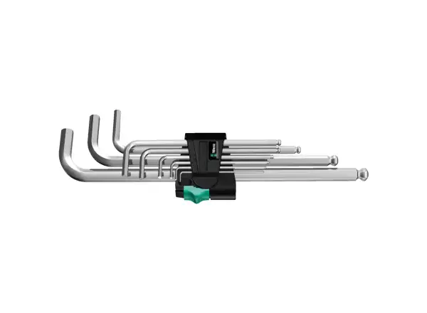 Wera 950/9 Hex-Plus 1 Inbusschlüssel L-Form chrom Satz 9 Stk.
