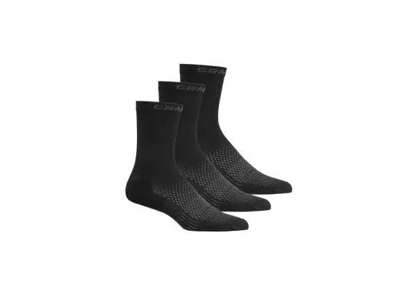 Craft Core Dry High 3-pack Socken schwarz