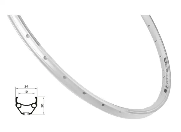 Force Classic 19-622 32 Löcher Felge silber