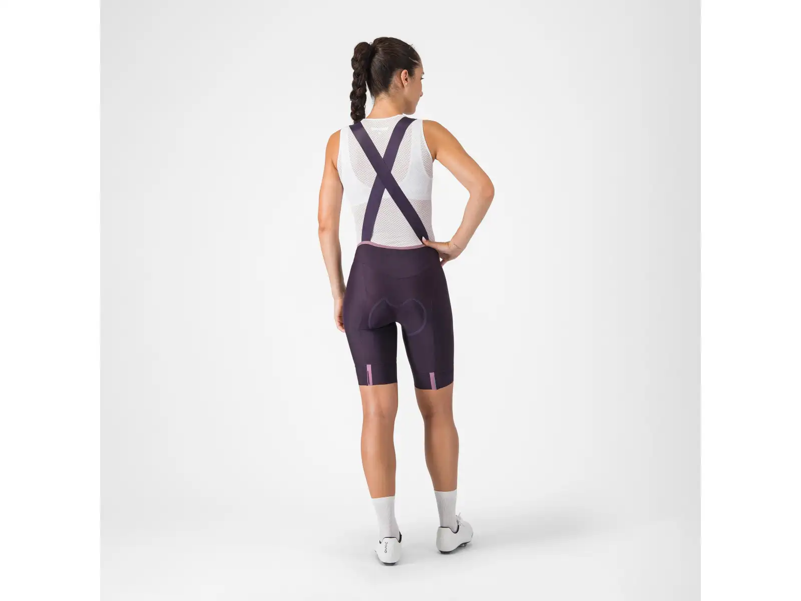 Castelli Prima 2 DT Damen-Trägerhose mit Sitzpolster Dark Night Shade/Deep Purple