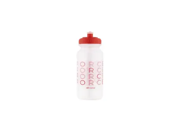 Force Enjoy Fahrradflasche 500 ml transparent/rot