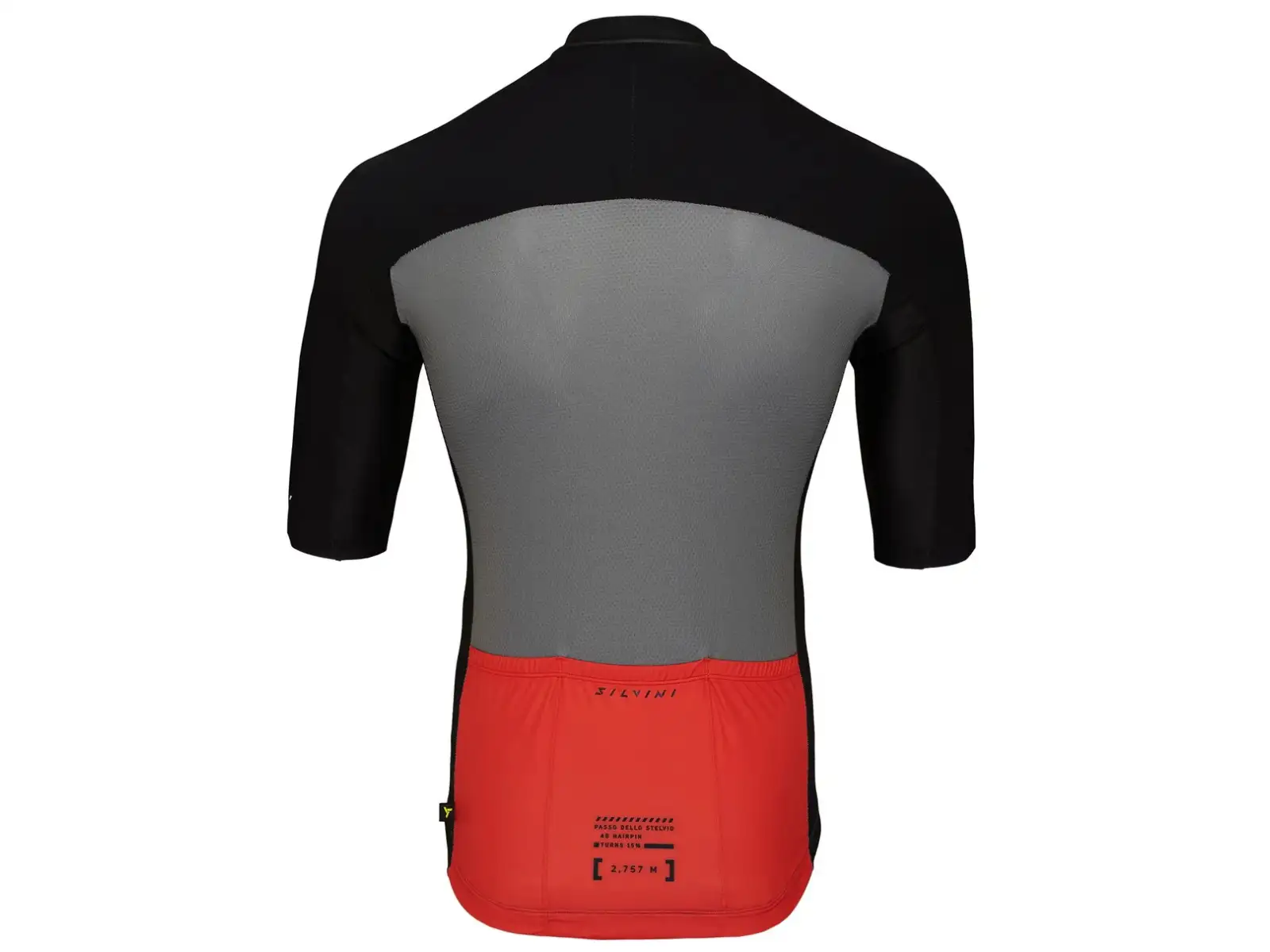 Silvini Stelvio Herren-Trikot Kurzarm Black/Ruby