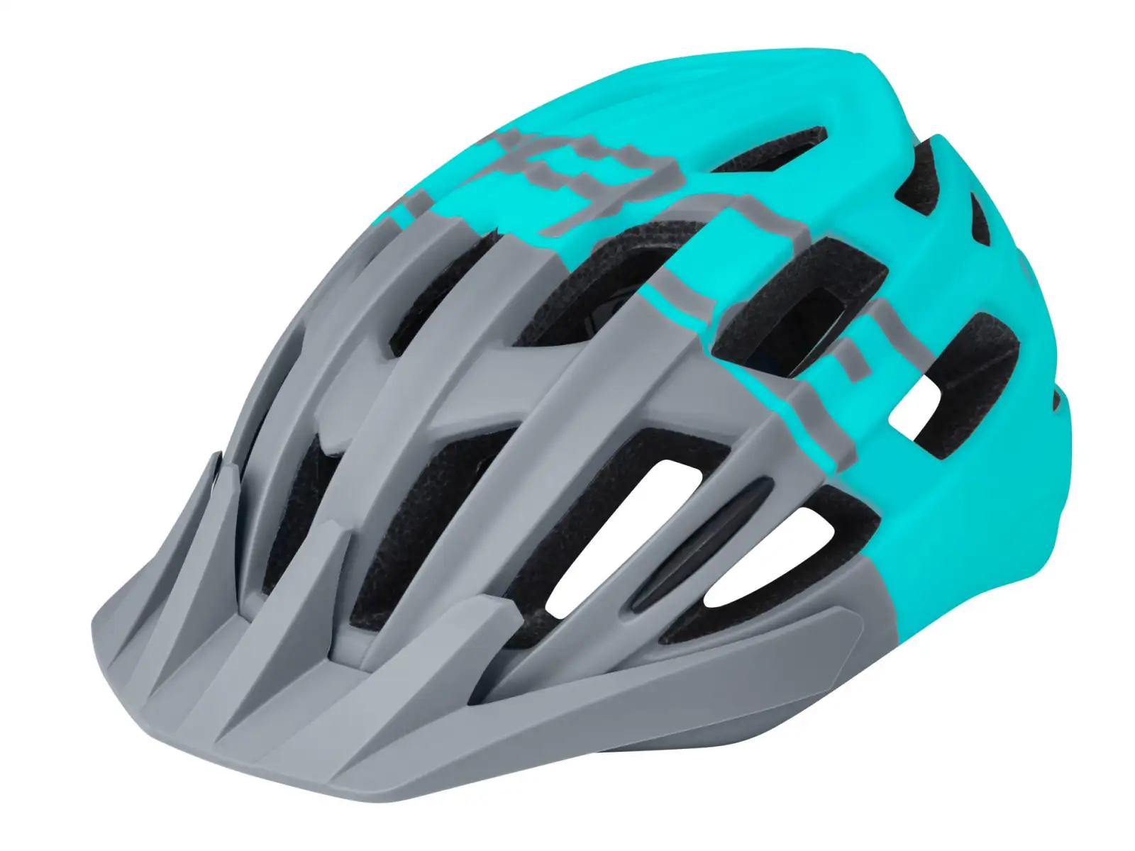 Force Corella MTB Helm, grau/türkis