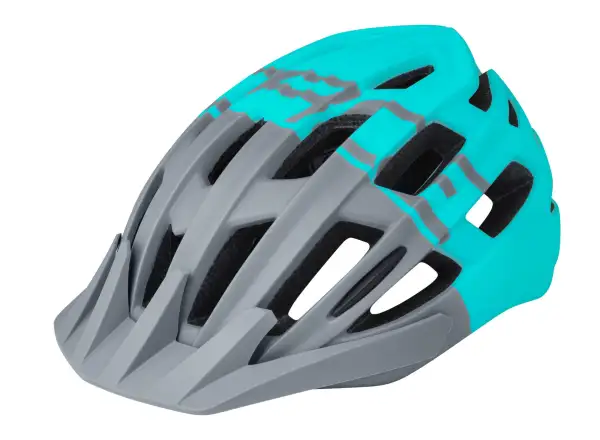 Force Corella MTB Helm, grau/türkis