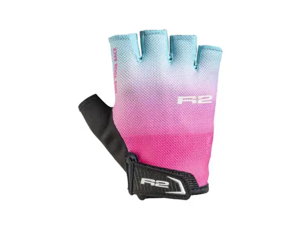 R2 Mistral Kinder-Fahrradhandschuhe rosa/blau
