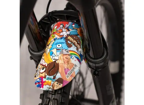 Rie:sel Design Schlamm:PE Schutzblech Stickerbomb Blickfang