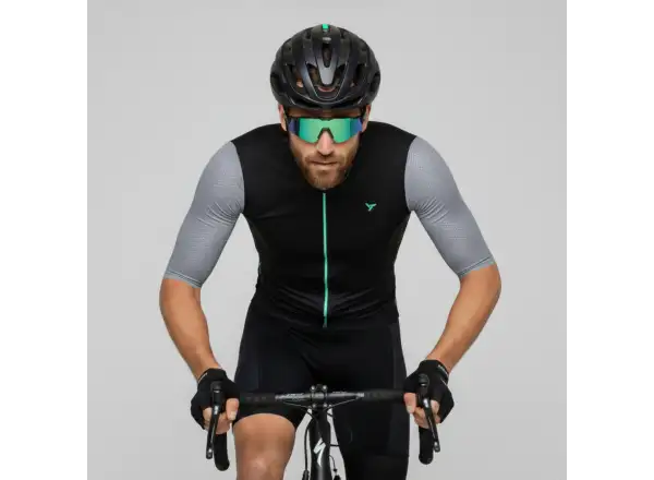 Silvini Auronzo Herren-Trikot kurzer Ärmel Black/Ocean