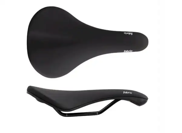 Schwarzer Fabric Scoop Radius Sport Sattel, 142 mm breit