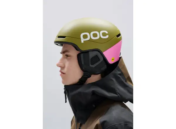 POC Obex Contour Skihelm Olivine Green Matt/Thulite Pink Matt