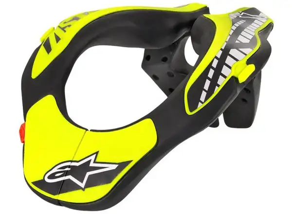 Alpinestars Kinder Nackenschutz Schwarz/Gelb Fluoreszierend