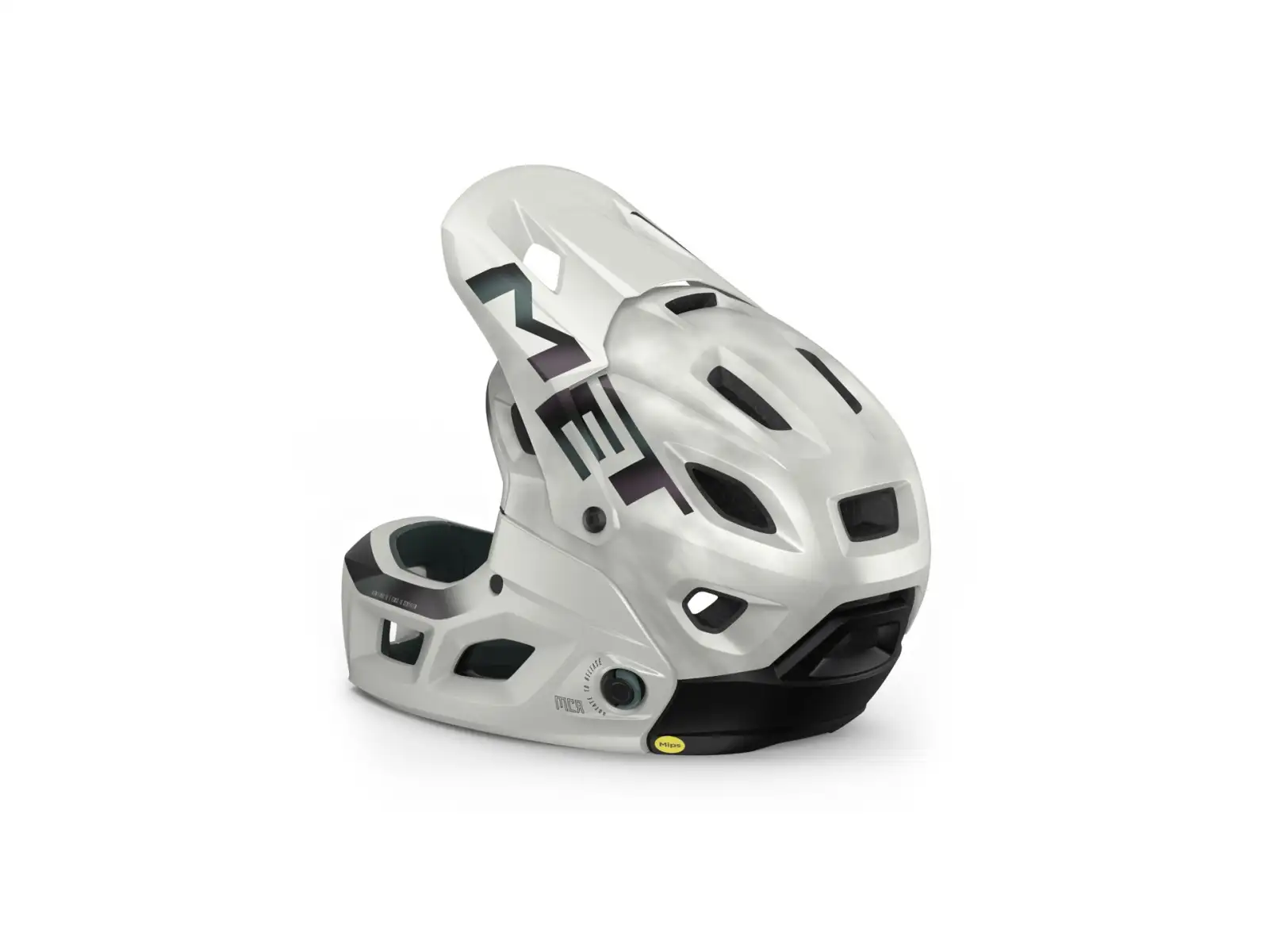 MET Parachute MCR Mips Helm Weiß/Iridescent