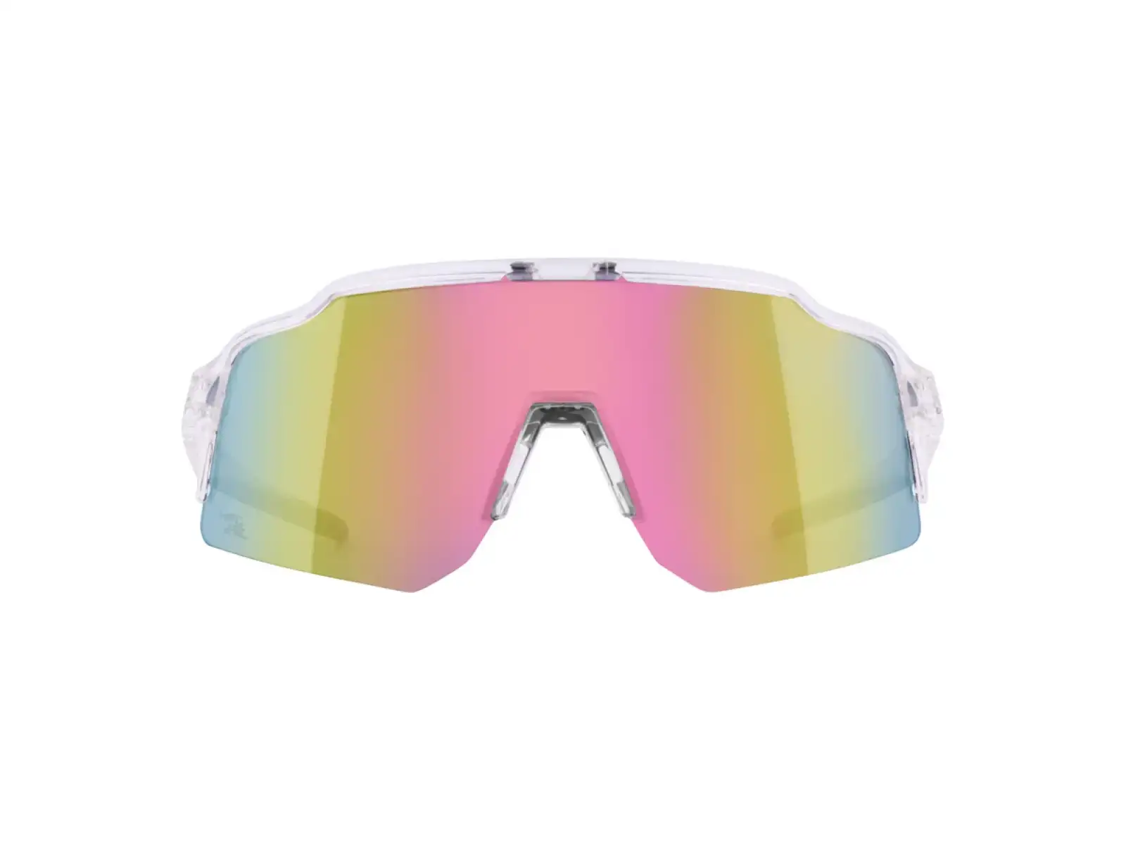 Force Strive Fahrradbrille transparent/rosa verspiegeltes Glas
