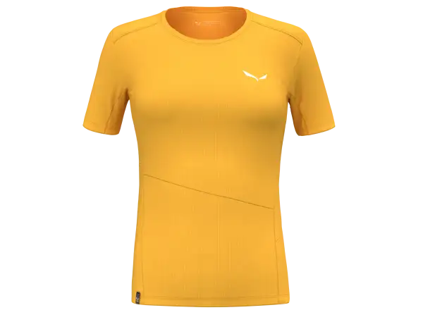 Salewa Puez Sporty Dry Damen T-Shirt mit kurzen Ärmeln Gold