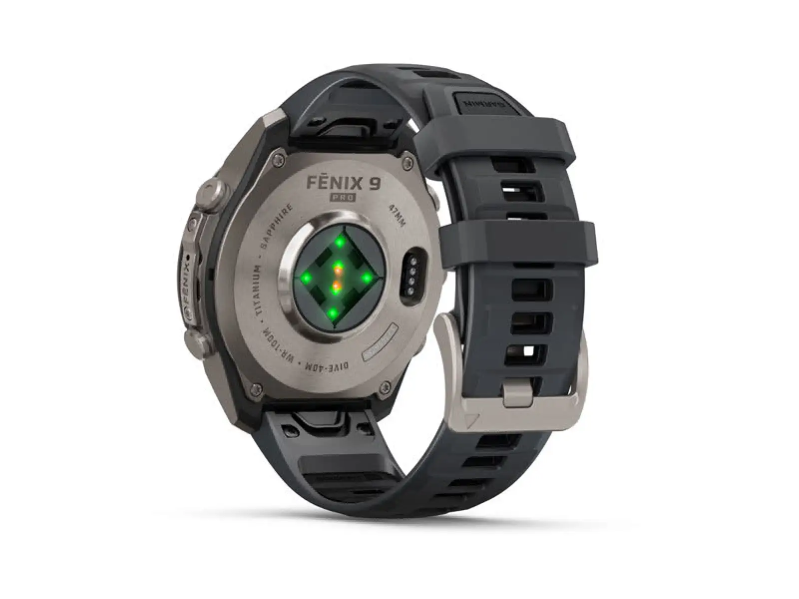 Garmin fenix 9 Pro inReach 43 mm Smartwatch Carbon gray DLC Titanium Black/Pebble gray
