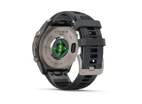 Garmin fenix 9 Pro inReach 43 mm Smartwatch Carbon gray DLC Titanium Black/Pebble gray