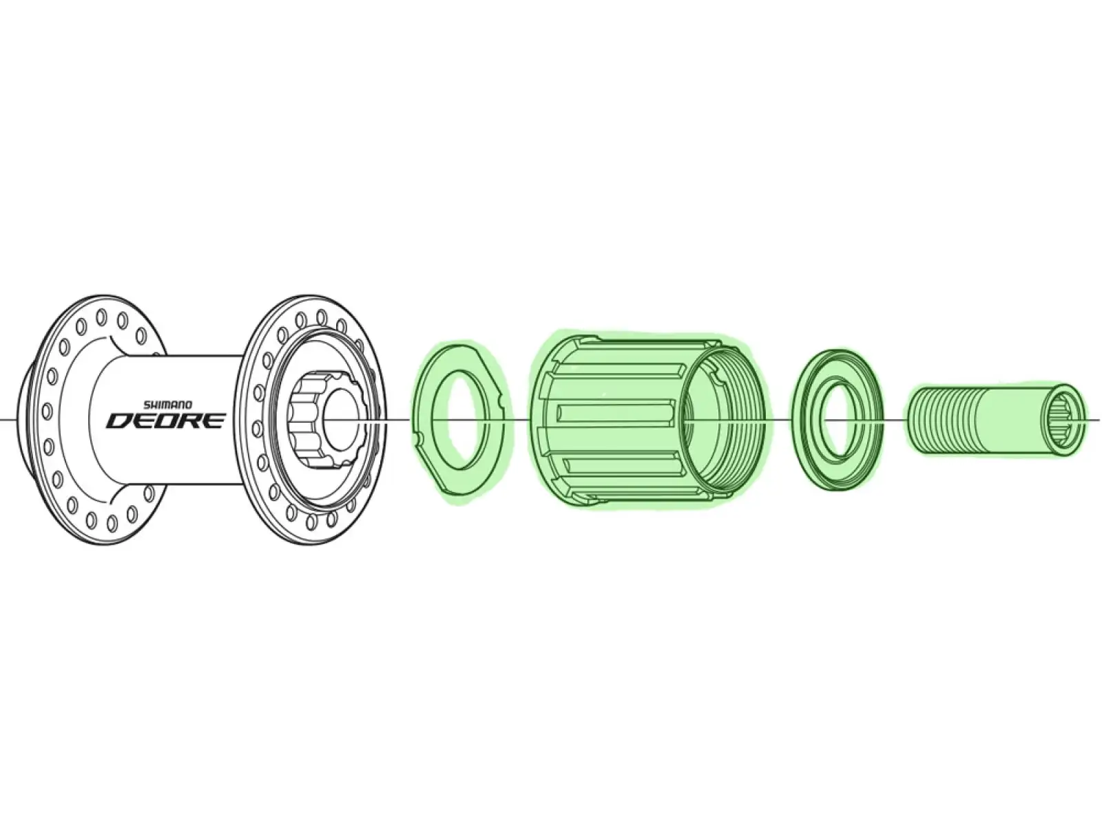 Shimano Freilaufkörper Deore FH-M590.