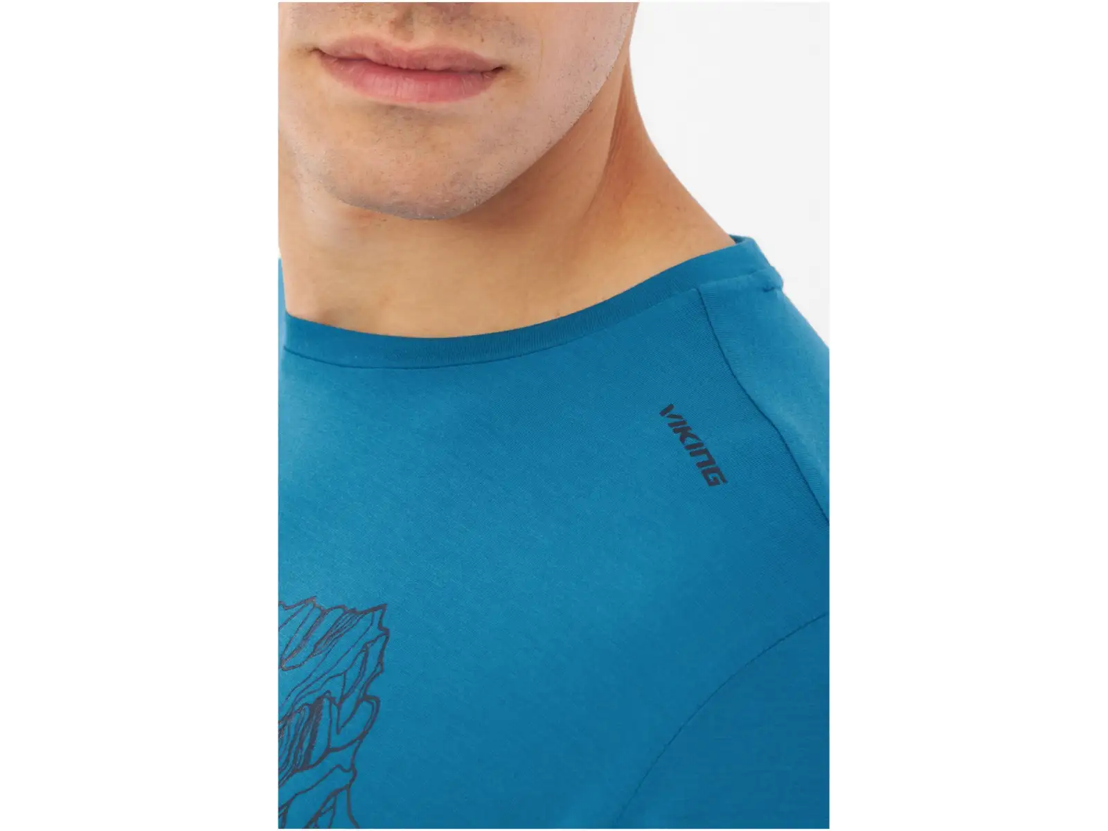 Viking Morain Herren T-Shirt Kurzarm blue