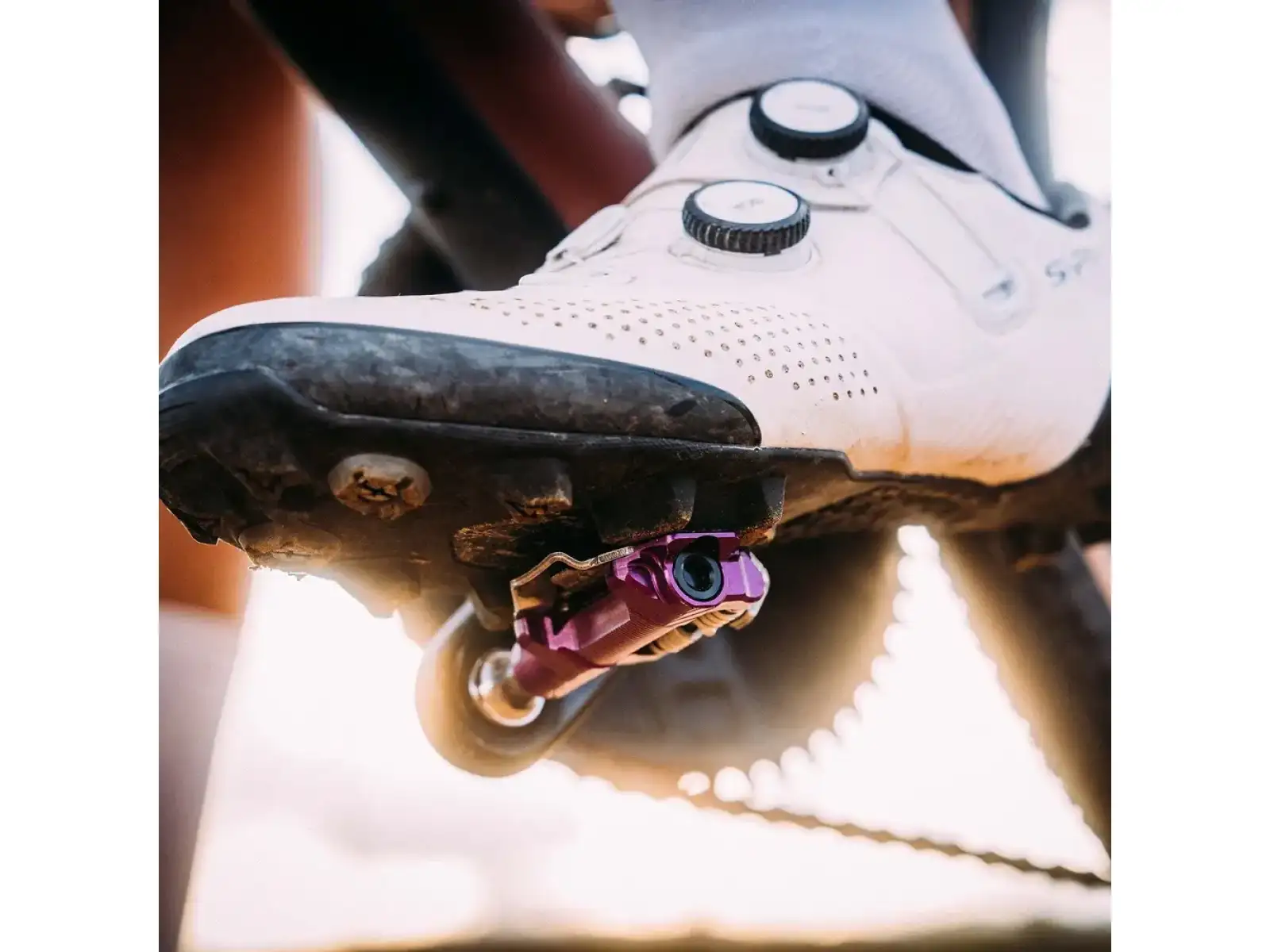 WOLF TOOTH DEL Gravel Race Clipless Pedale Ultraviolet Purple