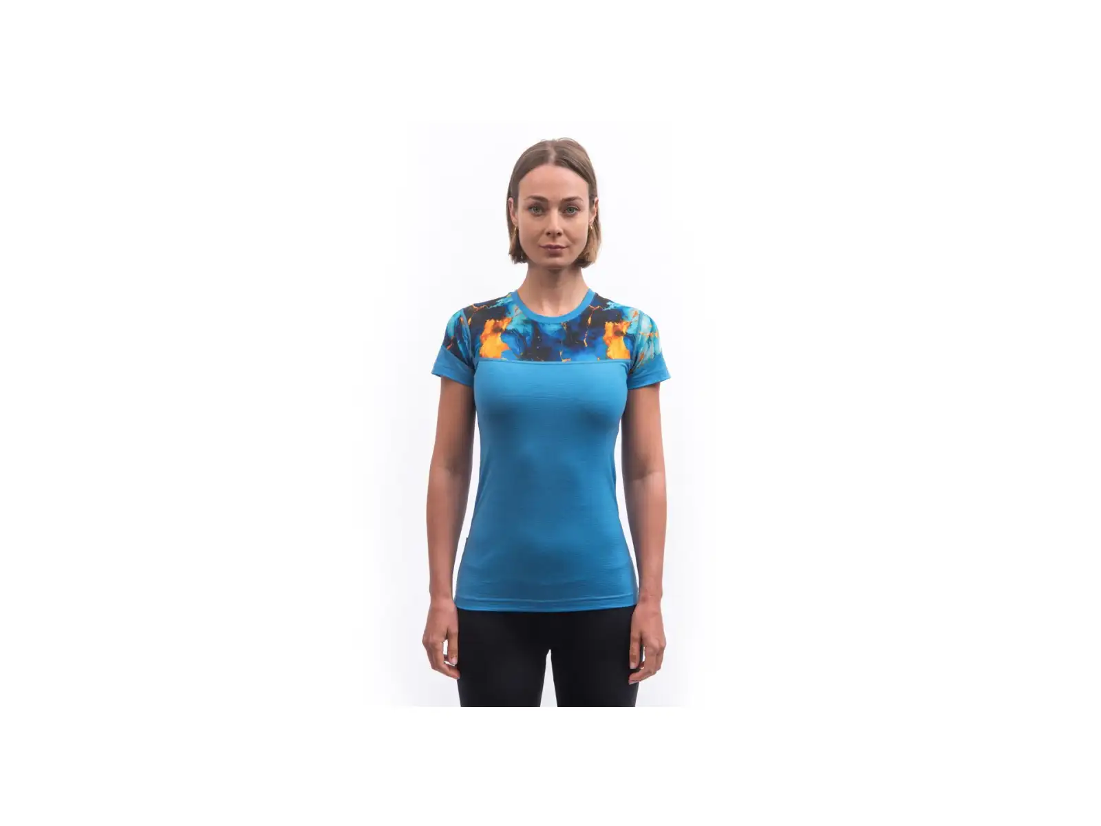Sensor Merino Impress Damen T-Shirt Kurzarm Blau/Universe