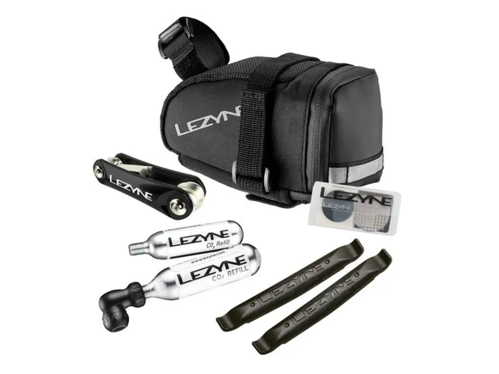 Lezyne Caddy CO2 Kit Satteltasche 0,6 l Schwarz Größe M.