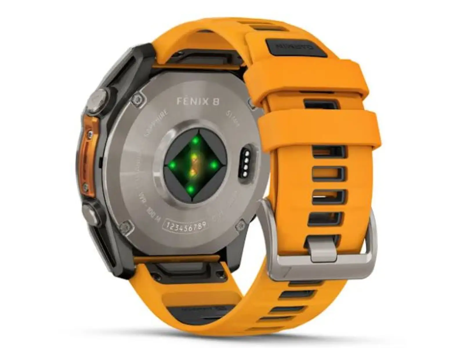 Garmin fenix 8 - 51 mm AMOLED Sapphire Smartwatch Titanium Orange/Graphite