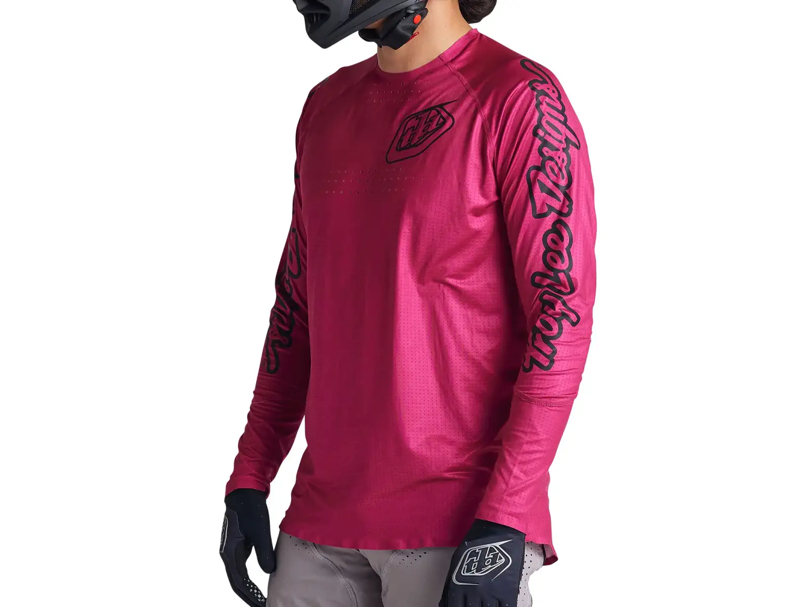 Troy Lee Designs Sprint Ultra Herrentrikot Langarm Mono Berry