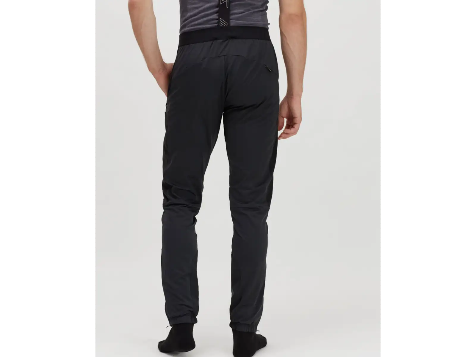 Silvini Alzaro Herrenhose mit Träger Schwarz