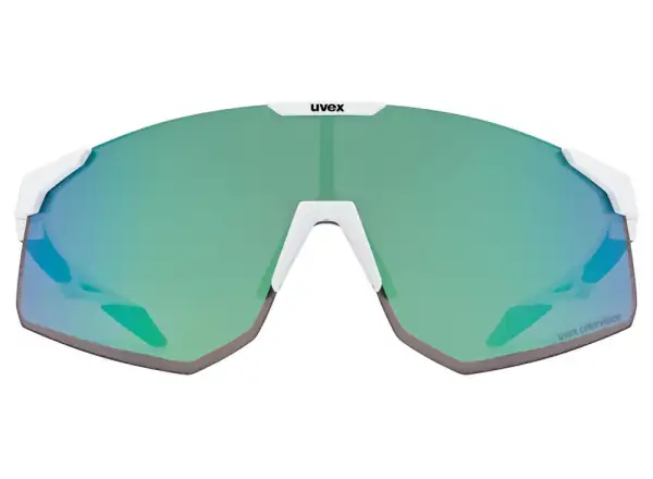 Uvex Pace Perform S ColorVision Brille White Matt/Mirror Green