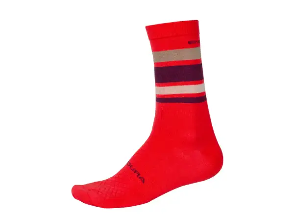Endura Merino Stripe Socken rot