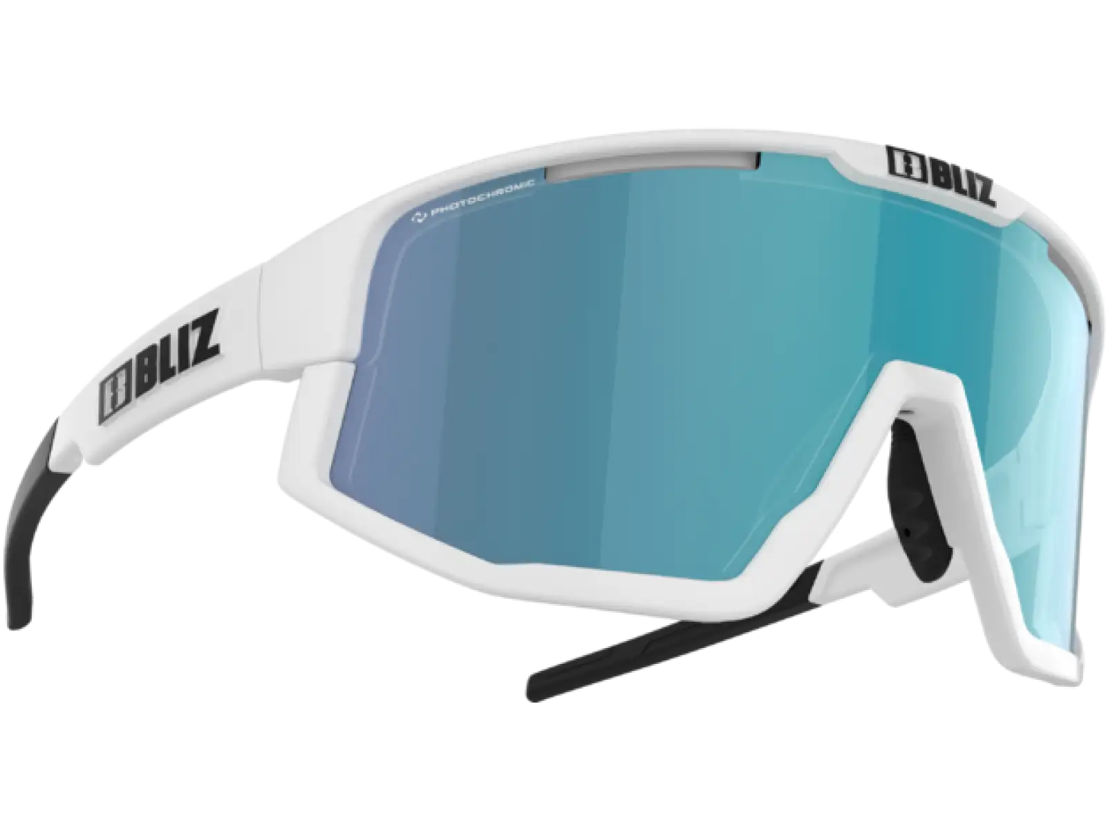 Bliz Fusion Nano Optik Radbrille Photochromic Matt White Brown/Blue Multi Kat.1-3
