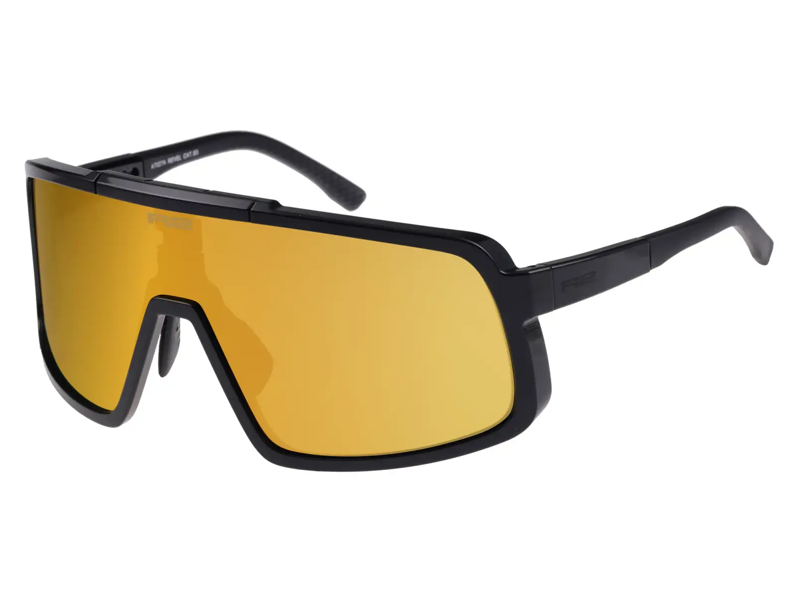 R2 Revel Sonnenbrille Schwarz/Braun/Gold Chrom
