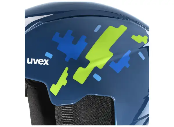 Uvex Viti Set Skihelm und Brille blue puzzle