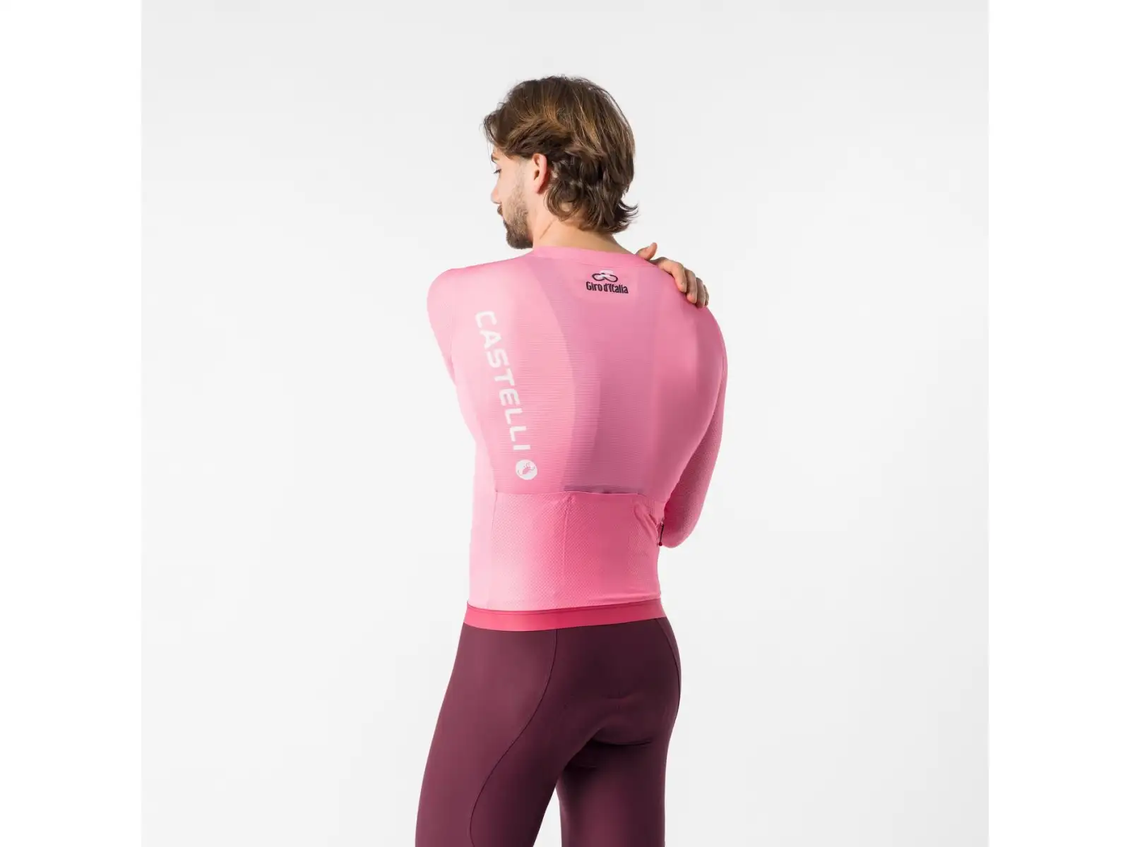 Castelli Giro 109 Corretto Herrentrikot Langarm Rosa Giro