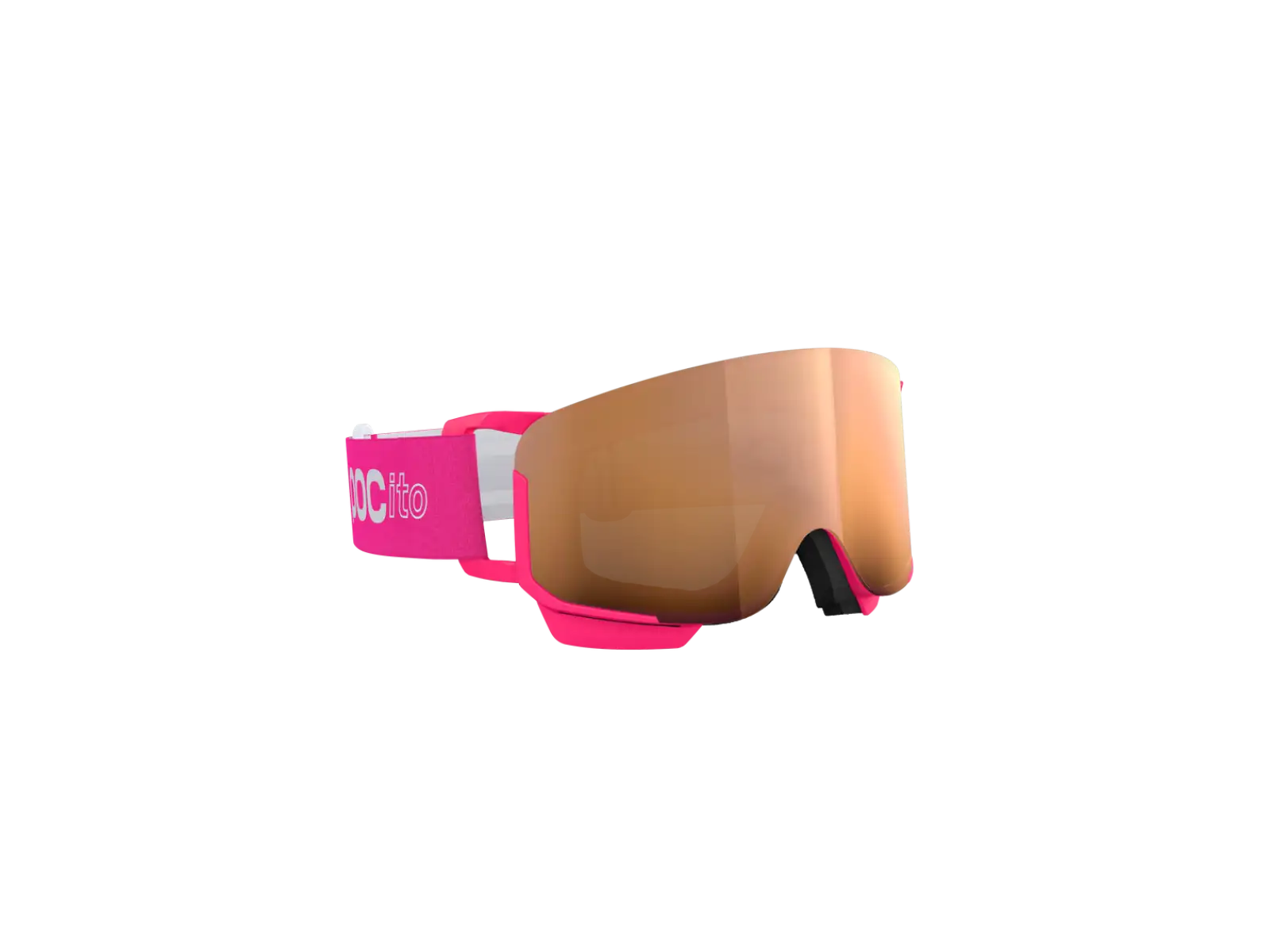 POC POCito Nexal Kinder Skibrille Fluorescent Pink/Partly Sunny Light Orange